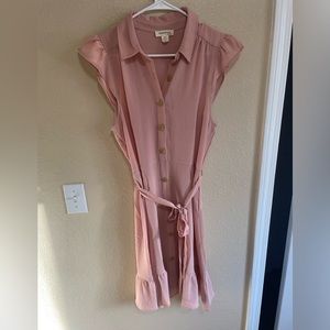 Dusty pink summer dress